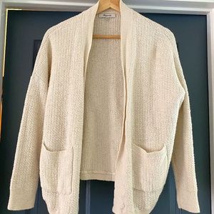 XS White Madewell cardigan
